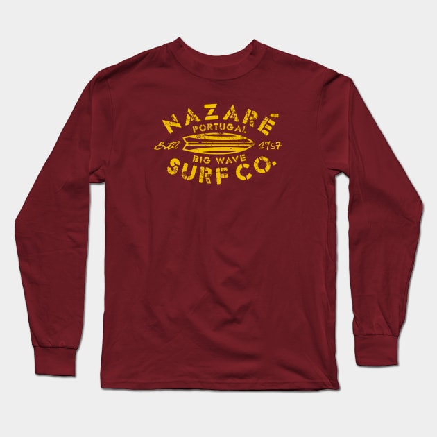 NAZARE BIG WAVE SURF CO. Long Sleeve T-Shirt by LILNAYSHUNZ